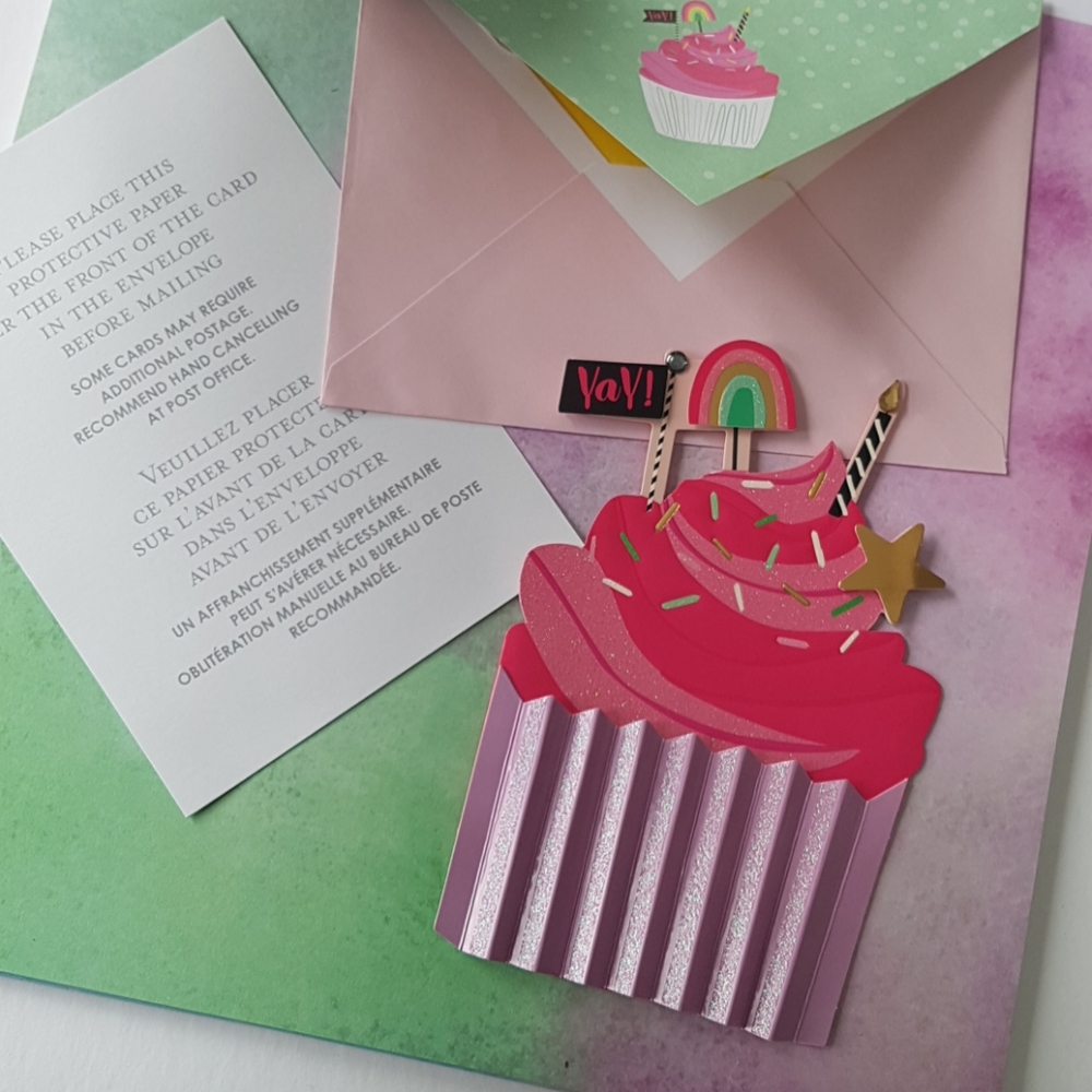 2 pcs C R Gibson Luxury Card Happy Birthday to You (1 Card with Envelope)